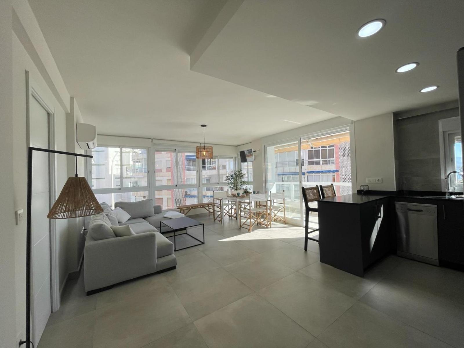 Terrasol Torre Del Mar 1º Linea De Playaアパートメント エクステリア 写真